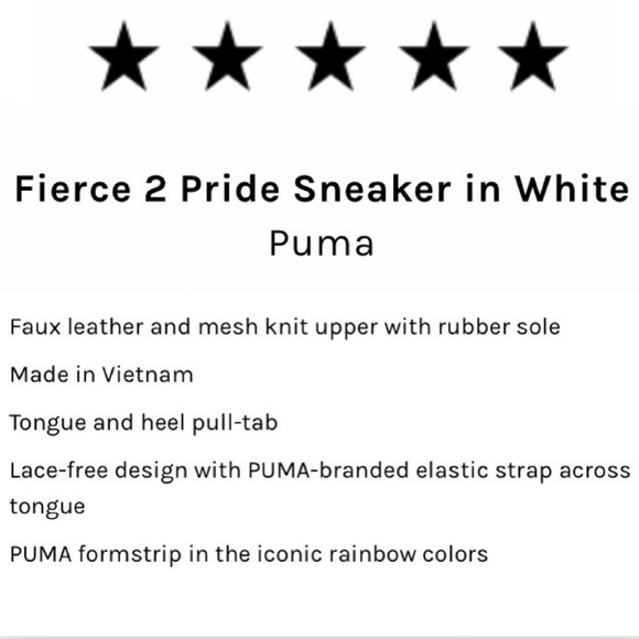 ❤️Puma Freedom Fierce Pride 2 Sneakers 5 Star ⭐️⭐️⭐️⭐️⭐️ Shoe. - Picture 5 of 15